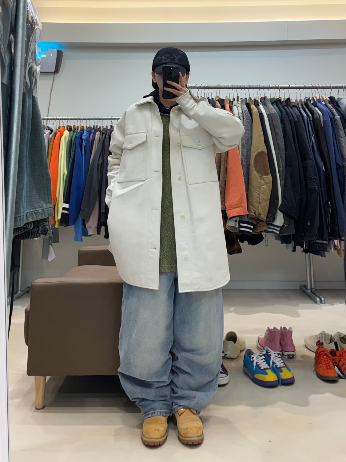 H&M 마르지엘라 레더 코트 상품이미지6