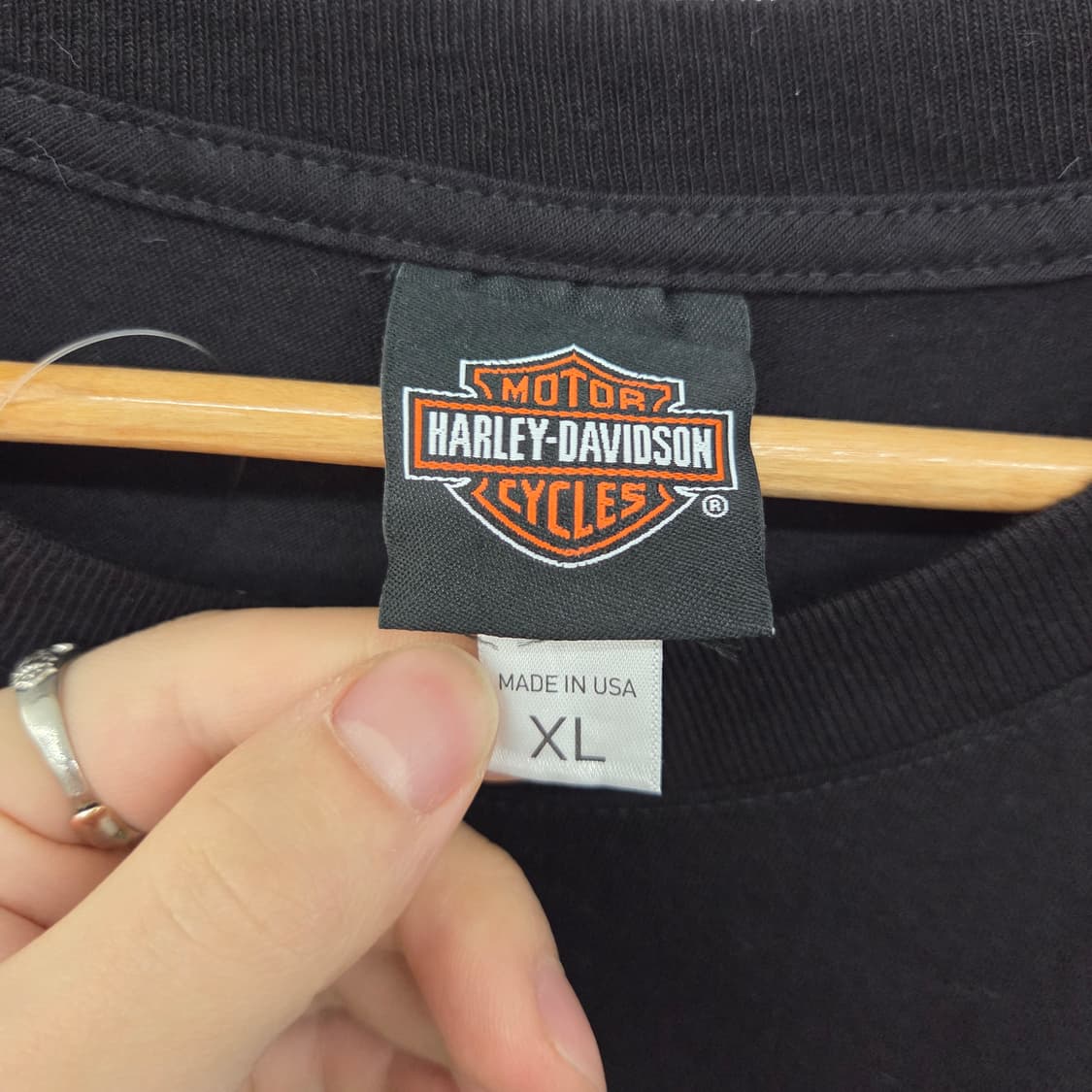 할리데이비슨 럭키 Leprechaun 프린팅 티셔츠 블랙 XL 상품이미지3