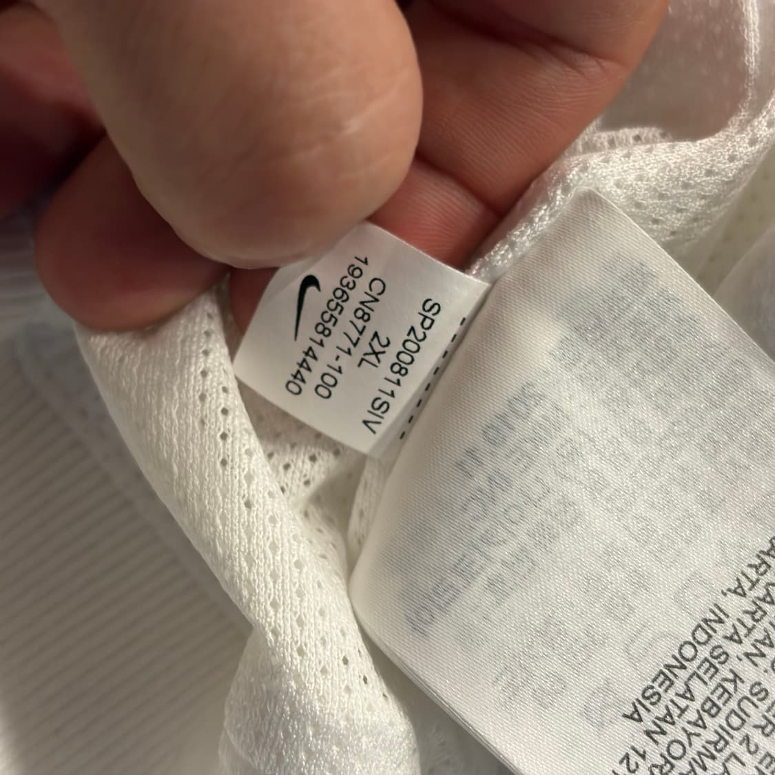 [2XL] 나이키 윈드러너 바람막이 자켓 블랙/화이트/그레이 D904 상품이미지9