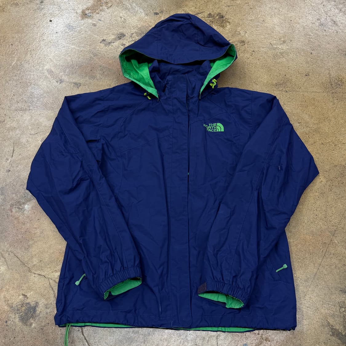 [정품/90] 노스페이스 네이비 그린 바람막이 후드 자켓 b19 상품이미지2