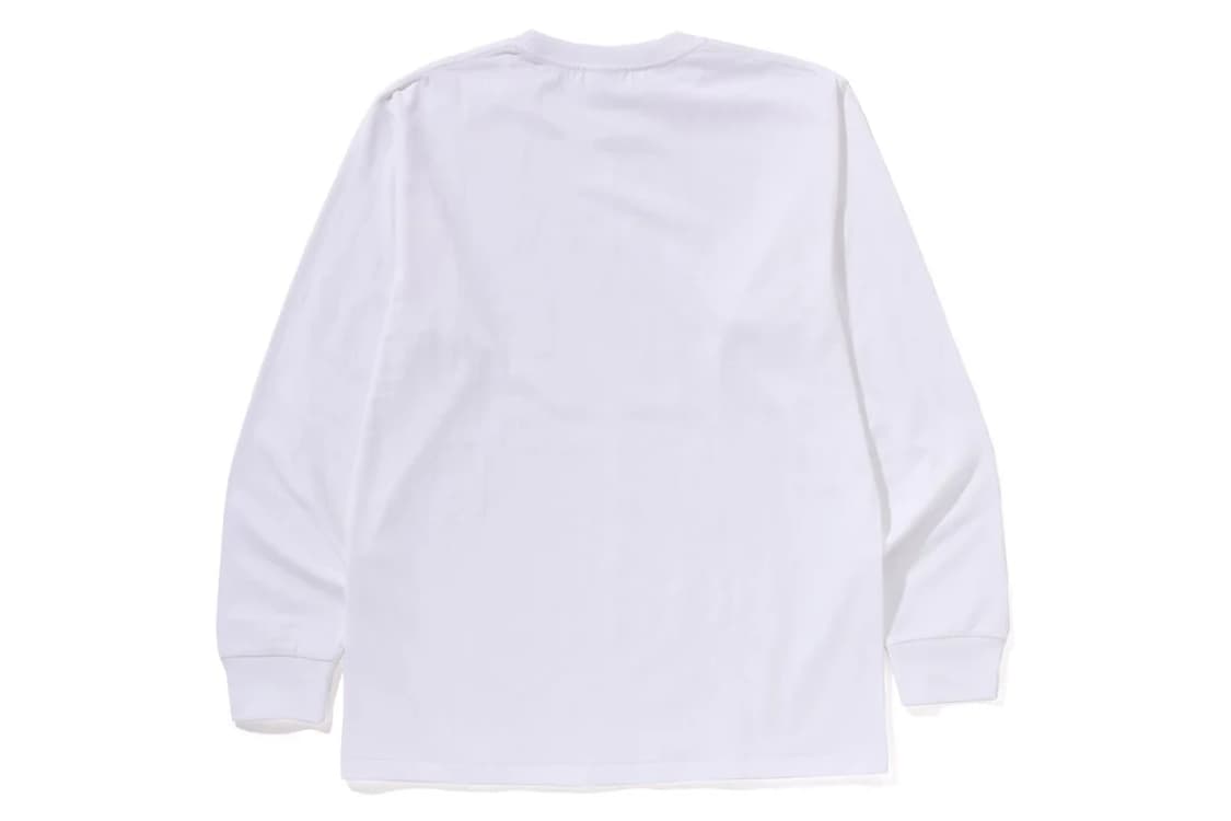 [XL]베이프 시티카모 컬리지 롱슬리브 화이트 상품이미지3