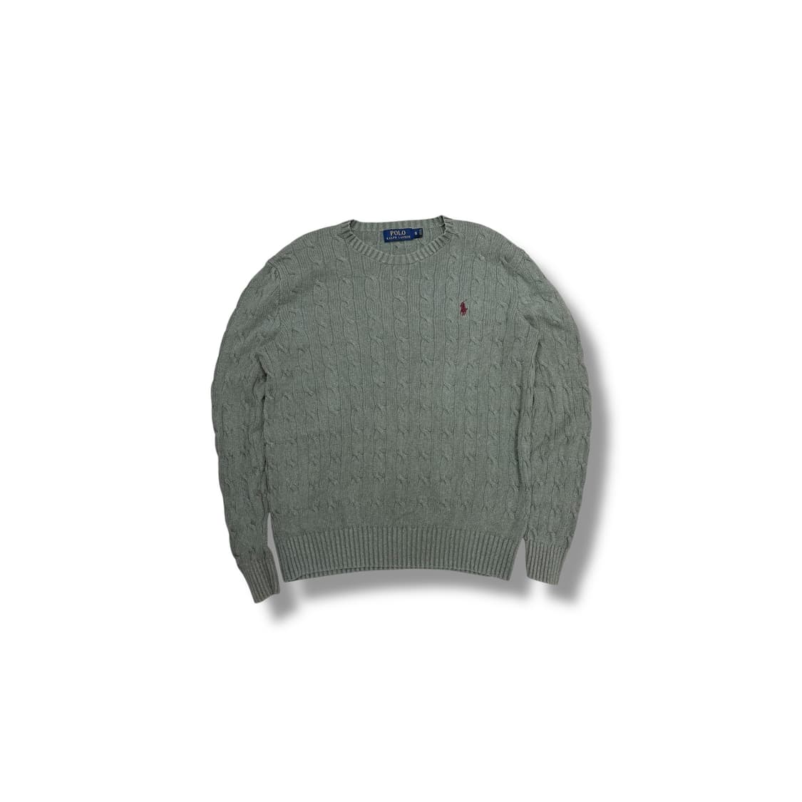 [S] 폴로 올리브 케이블 니트 상품이미지3