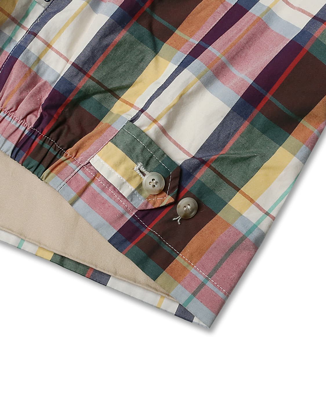 바라쿠타 [Baracuta] 멀티 체크 유니크 블루종 자켓 상품이미지6