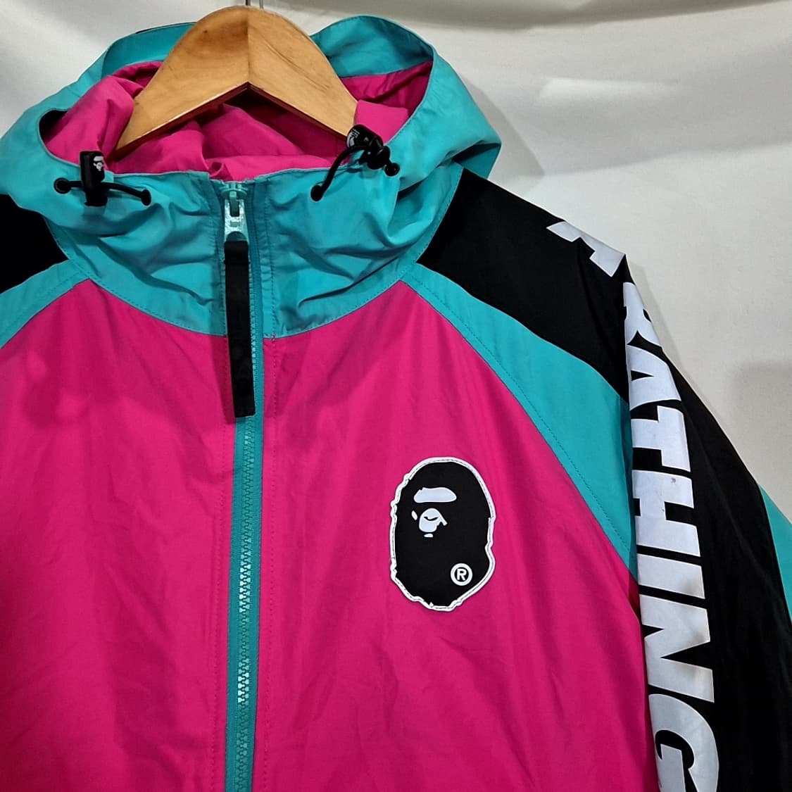 Bape 베이프 컬러블록 포켓터블 나일론 자켓 상품이미지3