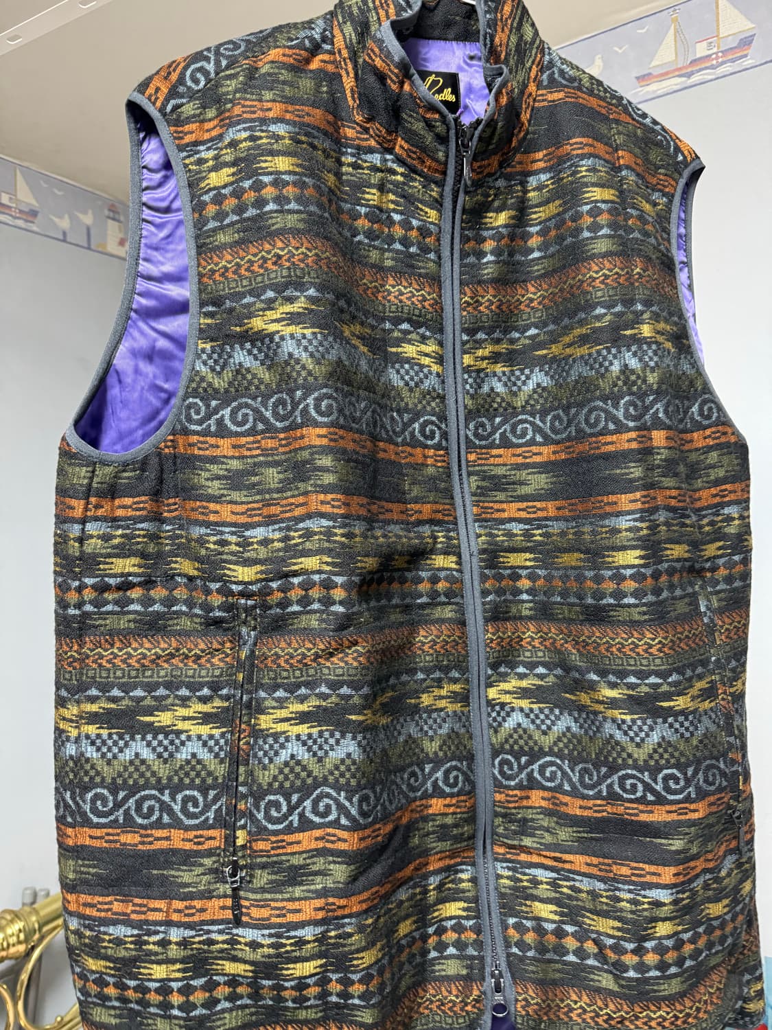 니들스 파이핑 퀼트 베스트 S사이즈 상품이미지3