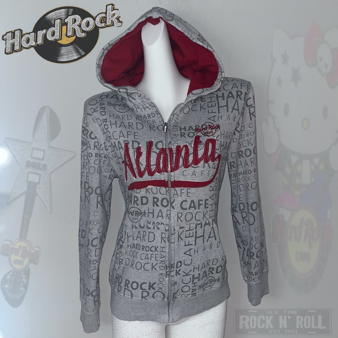 Hard Rock Cafe 와투케 락 그런지 후드집업 상품이미지2