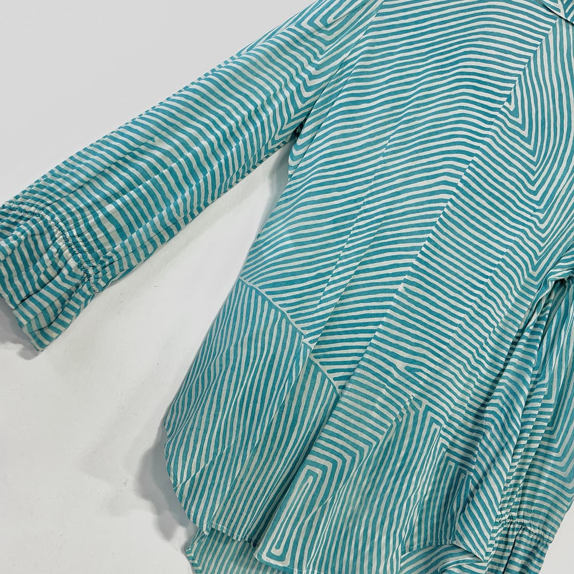 로로피아나 스트라이프 실크 셔츠 블라우스 상품이미지5