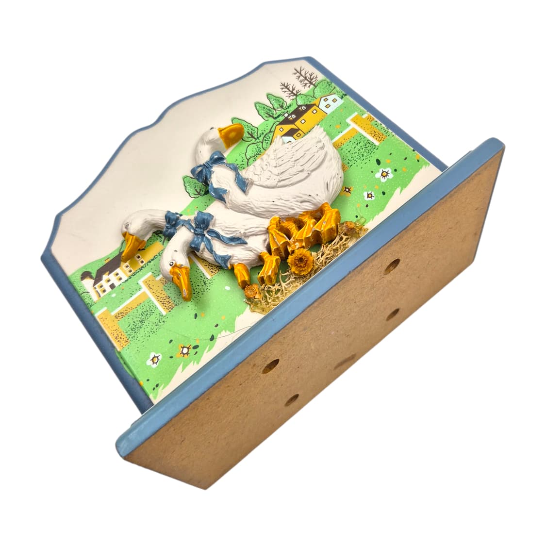 80s 미국 가든 거위 우드 스탠드 홀더 상품이미지5