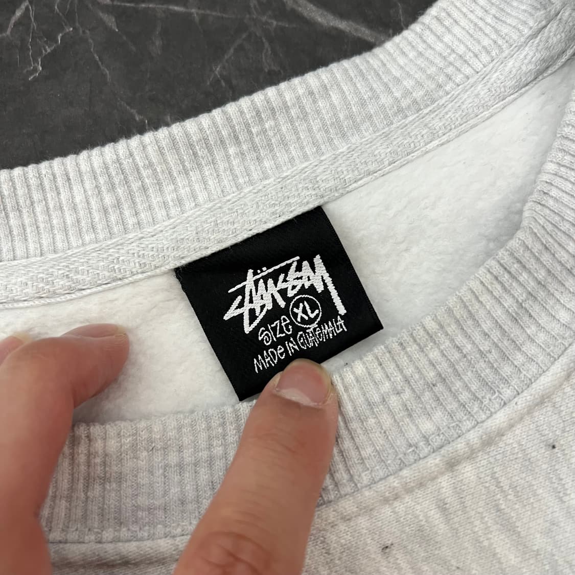 스투시 2022 베이직 크루넥 애쉬 헤더 상품이미지5