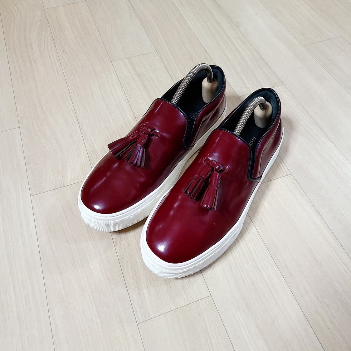 셀린느 로퍼 버건디 페이던트 테슬 (38.5) 상태좋음 상품이미지1