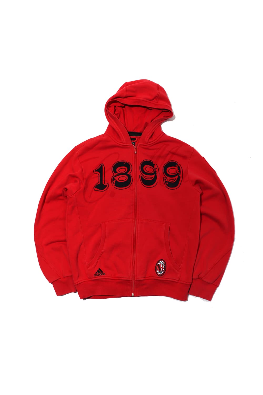 ADIDAS 00s AC밀란 1899 레드 후드 집업 size 100 상품이미지1