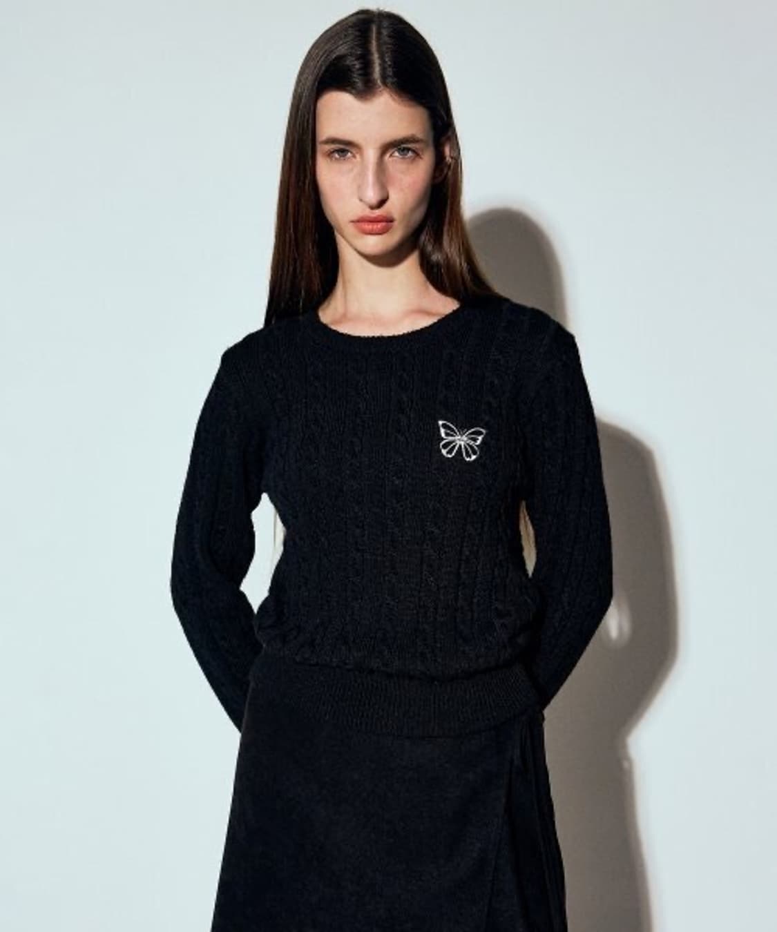 닉앤니콜 NICK&NICOLE Cashmere Crew Neck Knit 상품이미지2