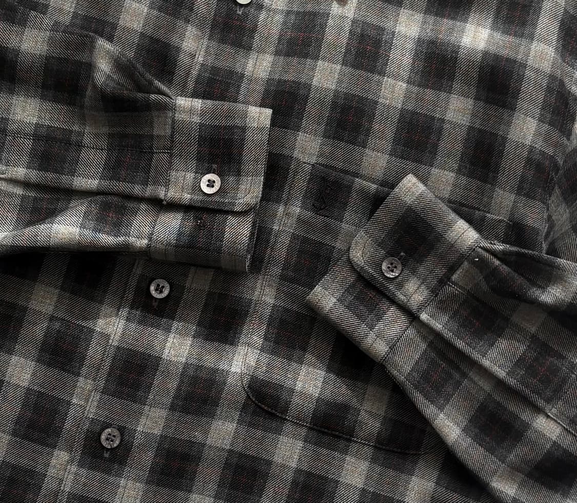 YSL 입생로랑 블랙 체크 셔츠 상품이미지3