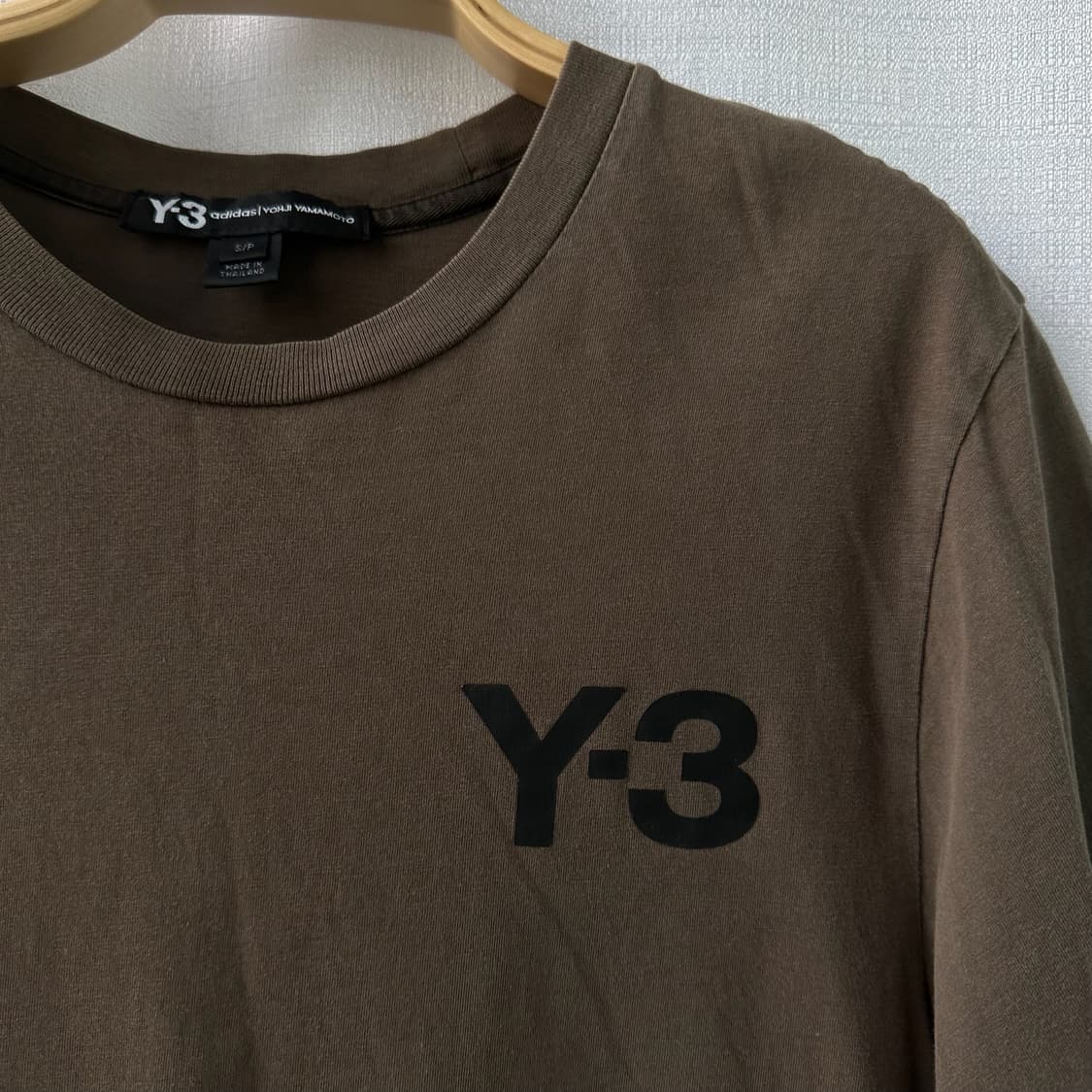 Y-3 아디다스 x 요지야마모토 로고 반팔 티셔츠 브라운 S 상품이미지4