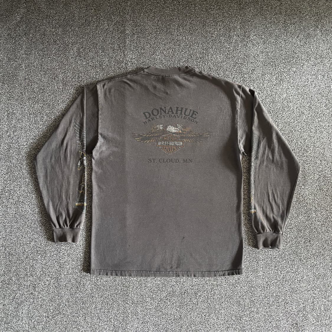 빈티지 할리데이비슨 라이트닝 롱슬리브 티셔츠 상품이미지4