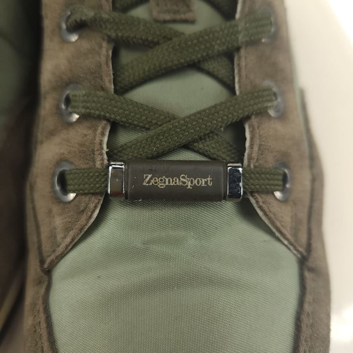 [US8]제냐스포츠 카키 레더배색 스니커즈[Y5C-152] 상품이미지3