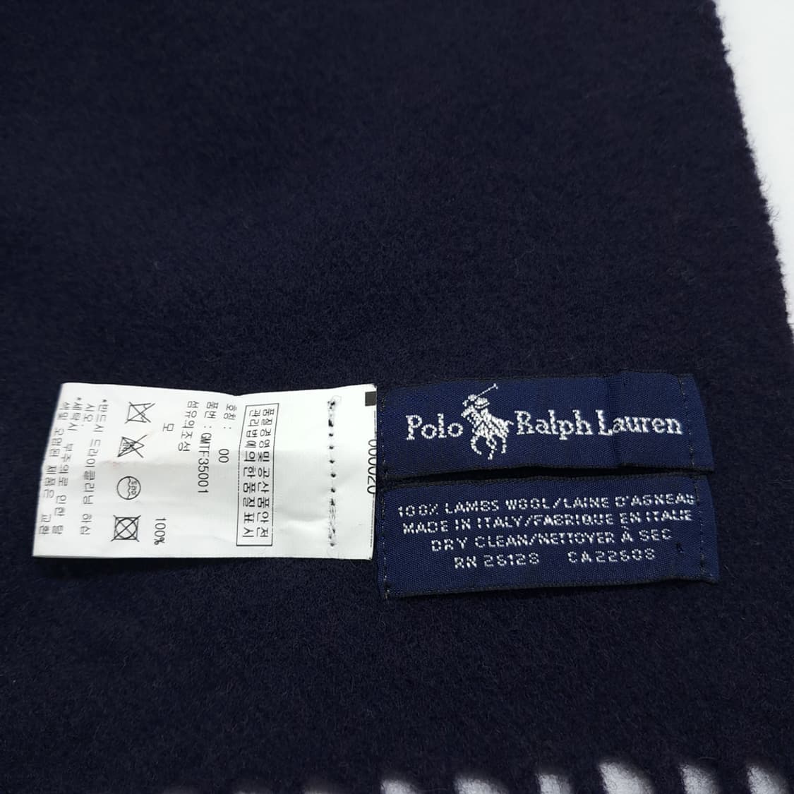 MX346 폴로 랄프로렌 퍼플네이비 램스울 목도리 머플러 상품이미지6