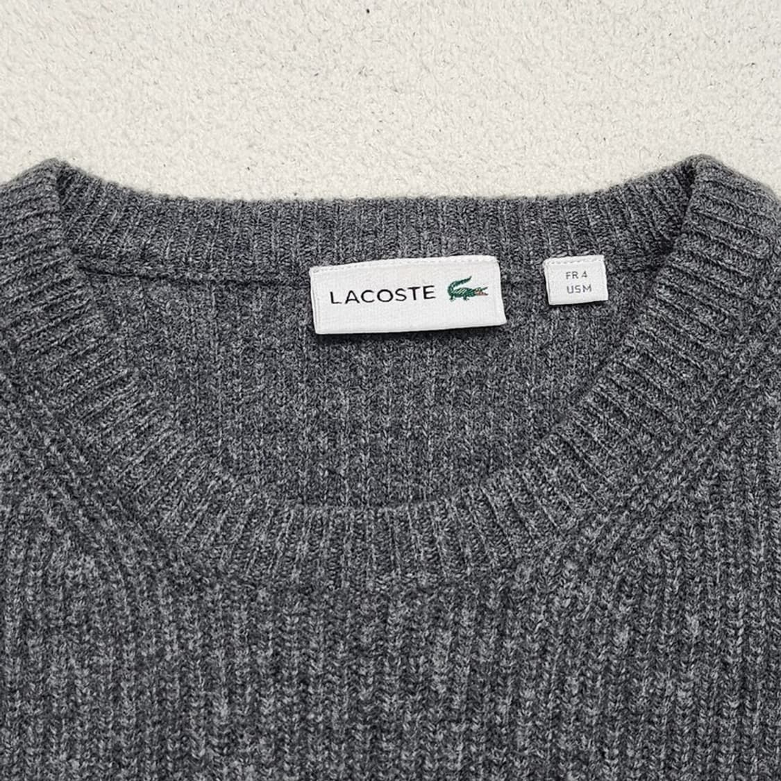LACOSTE 헤비울 니트M 상품이미지6