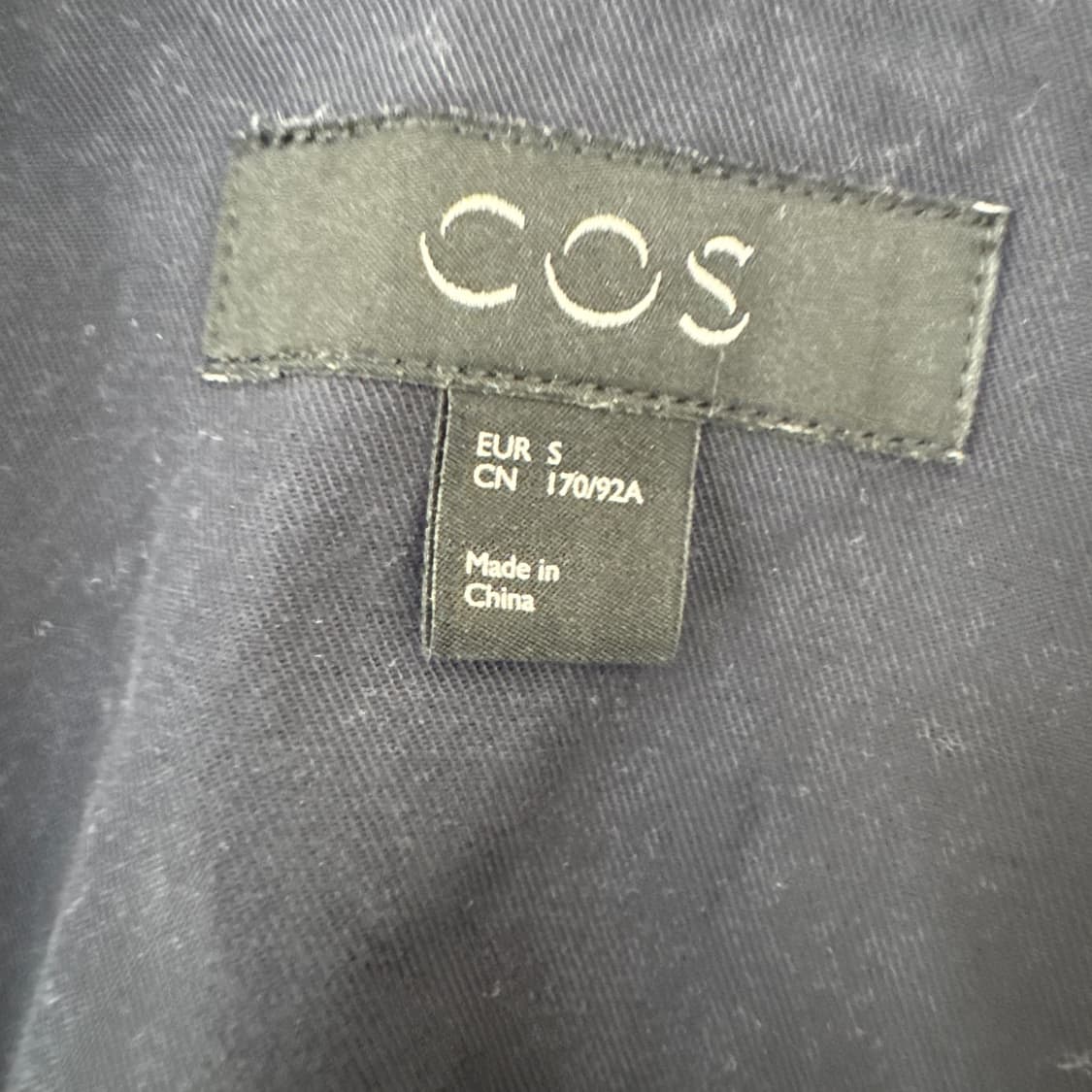 S COS 네이비 코튼 카라 자켓 상품이미지6