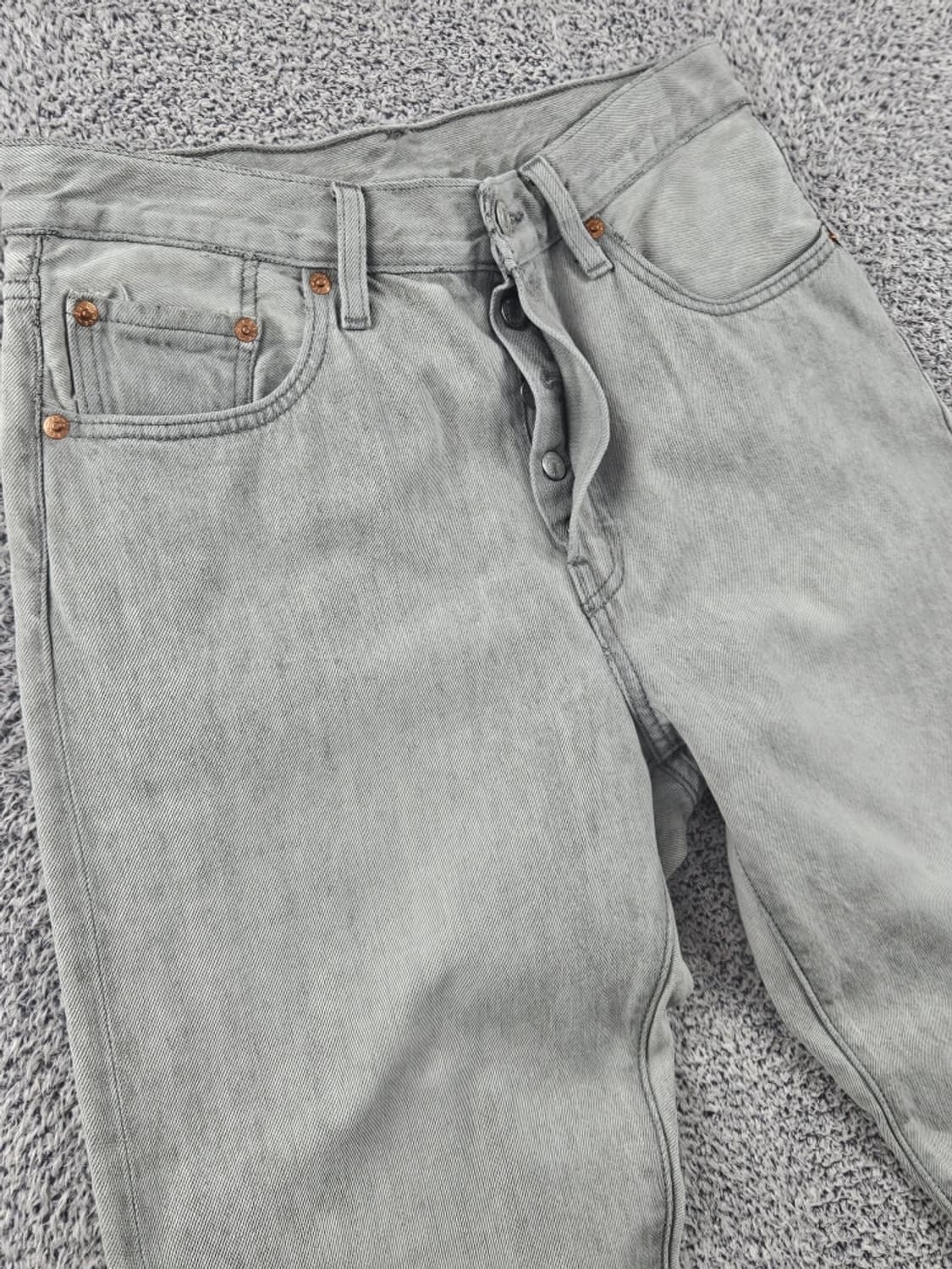 리바이스 501 그레이 진 데님 팬츠 ( 28X26 ) / 10868 상품이미지5