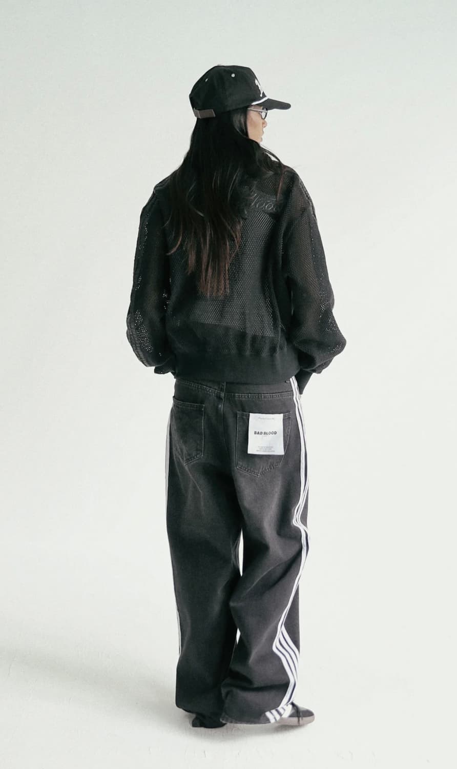 BADBLOOD BILLY TRACK JEANS BAGGY FIT BLA 상품이미지3