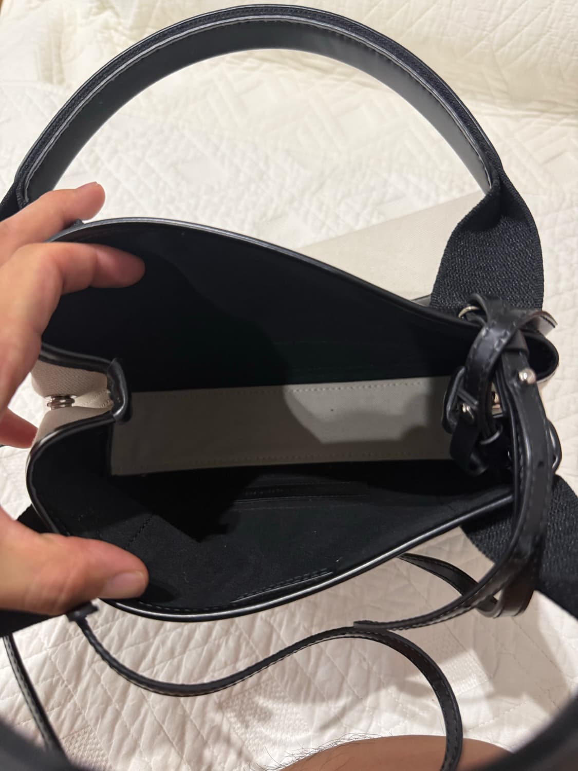 발렌시아가 NAVY CABAS SMALL CANVAS TOTE BAG 3 상품이미지3