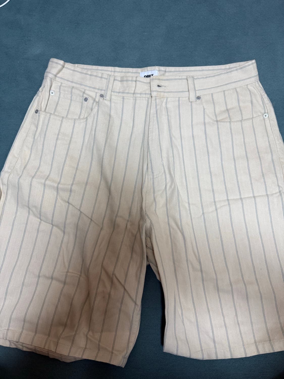 오베이 스트라이프 셋업 쇼츠 36 상품이미지1
