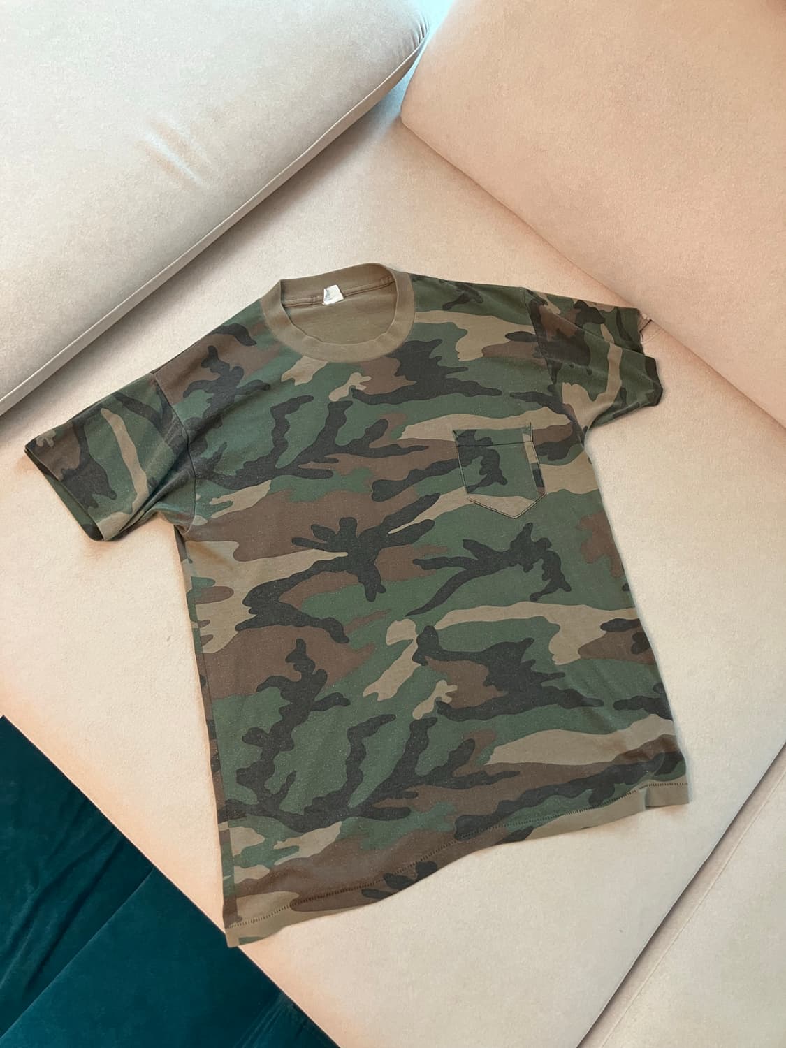 80s woodland camo pocket tee  (USA) 상품이미지1