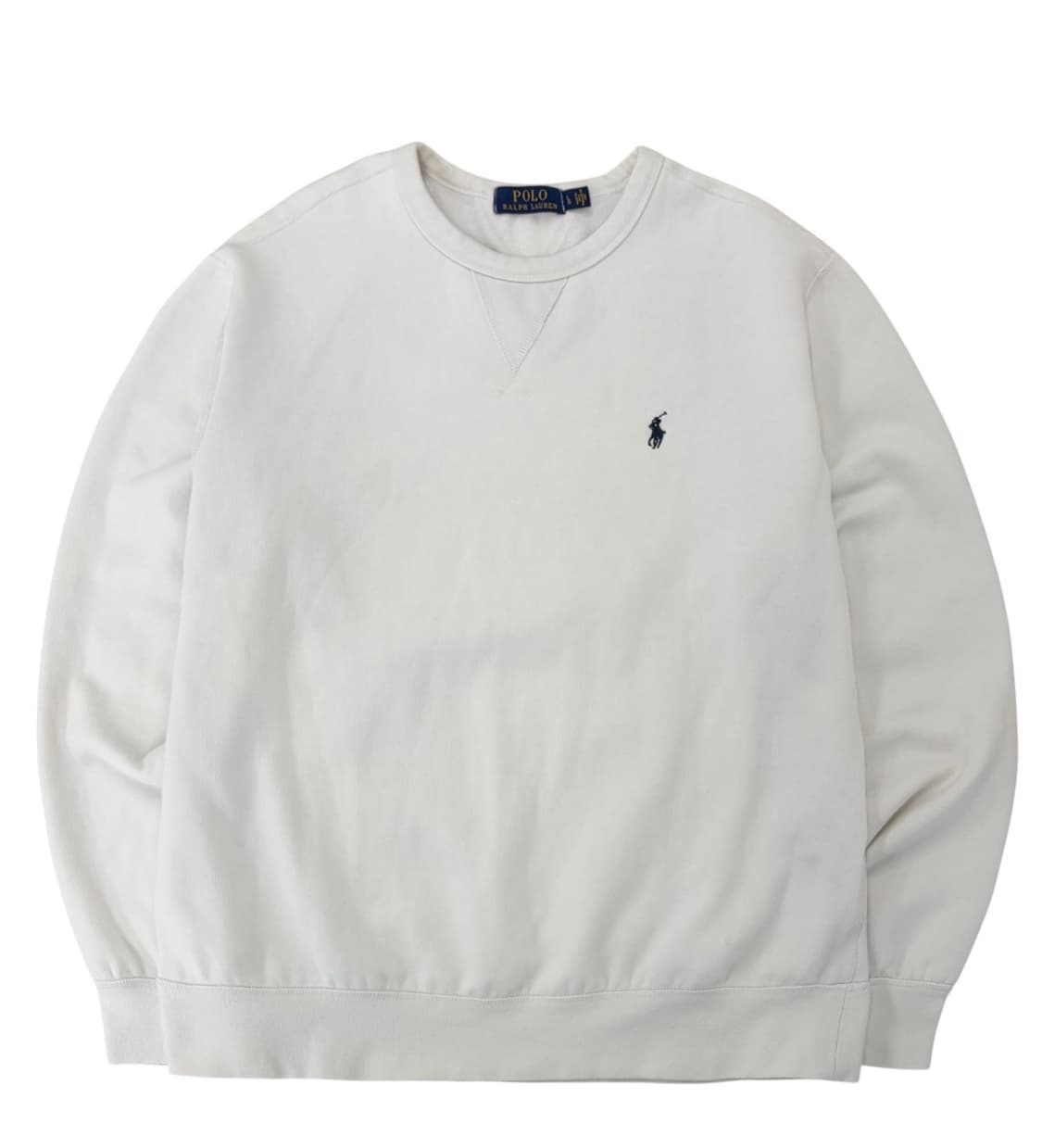 폴로 스웻셔츠 맨투맨 화이트 (L) 상품이미지1