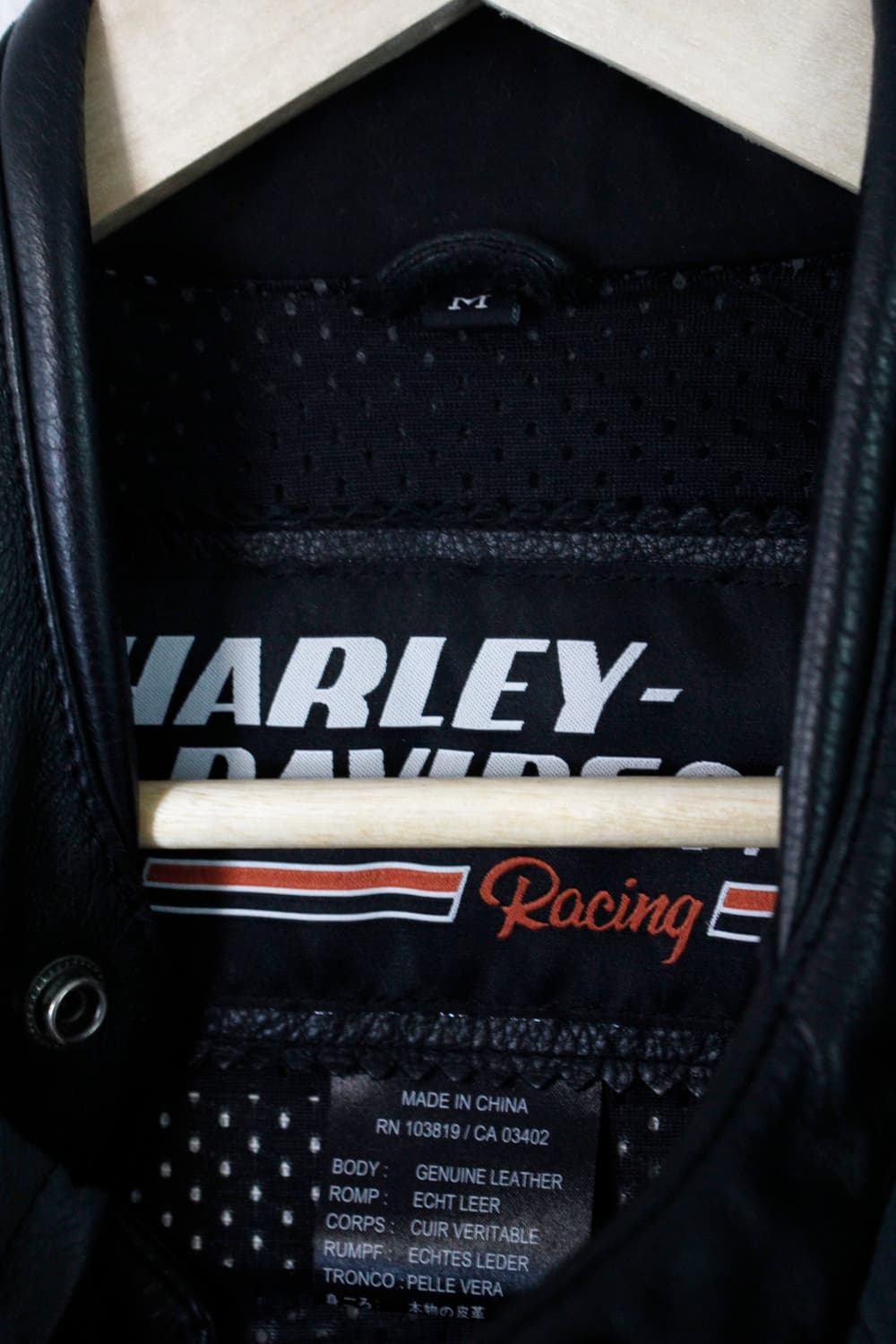 Haley-Davidson Leather Racing Jacket 상품이미지9