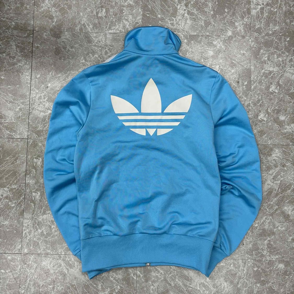 아디다스 파이어버드 대장급 뮤트하늘 세미크롭 걸즈 트랙탑 희귀져지(34) 상품이미지4