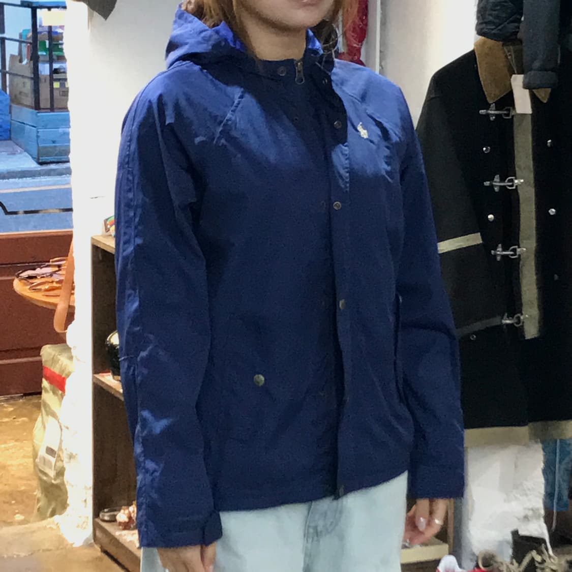 폴로랄프로렌 블루 후드 윈드브레이커 여성 44 55 사이즈  상품이미지7