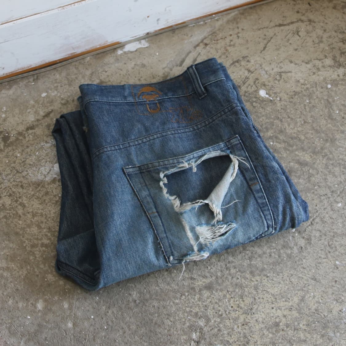 (착용컷) XLARGE 데님 팬츠 (남성용 33.5) 상품이미지1