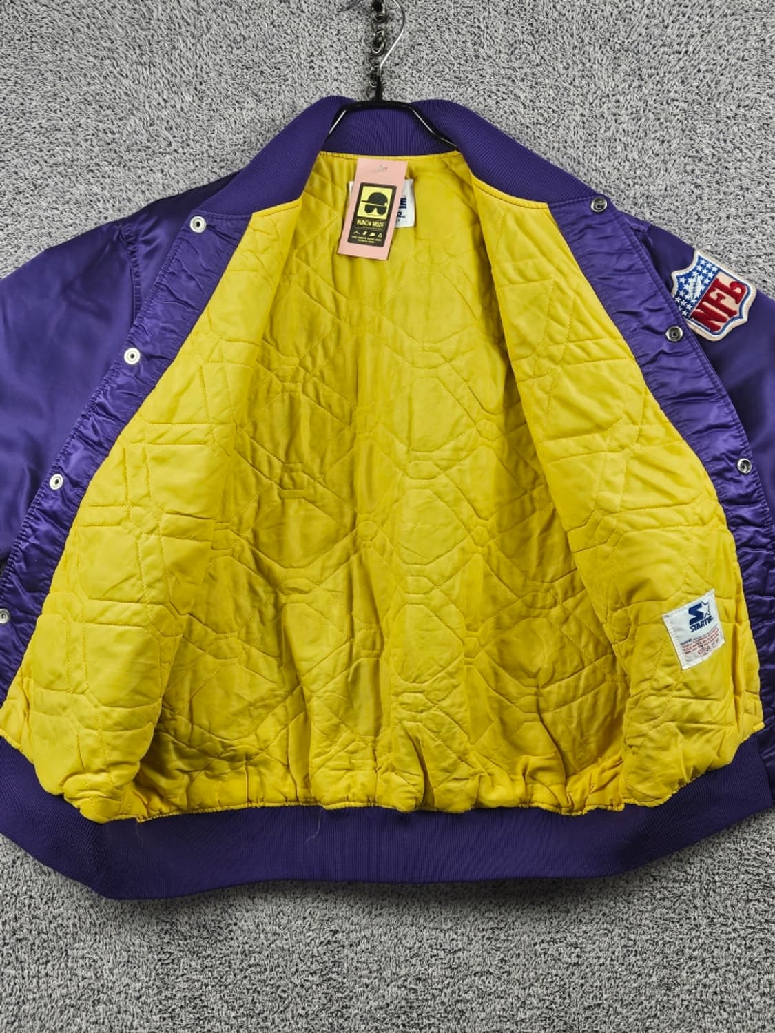 NFL 스타터 미네소타 바이킹스 새틴 바시티 자켓 ( L )/ 11208 상품이미지9