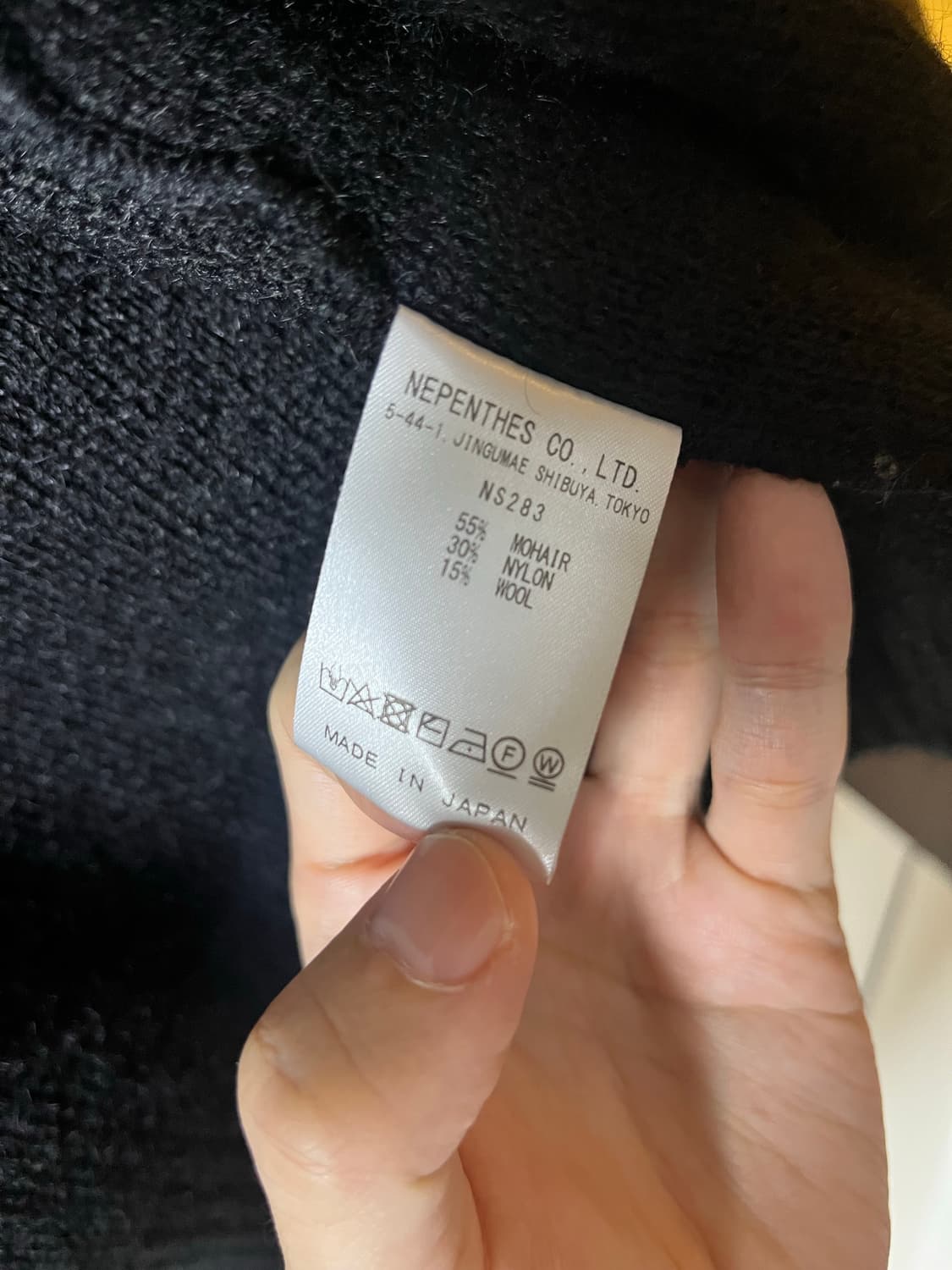 니들스 집 모헤어 가디건 블랙 L 상품이미지5