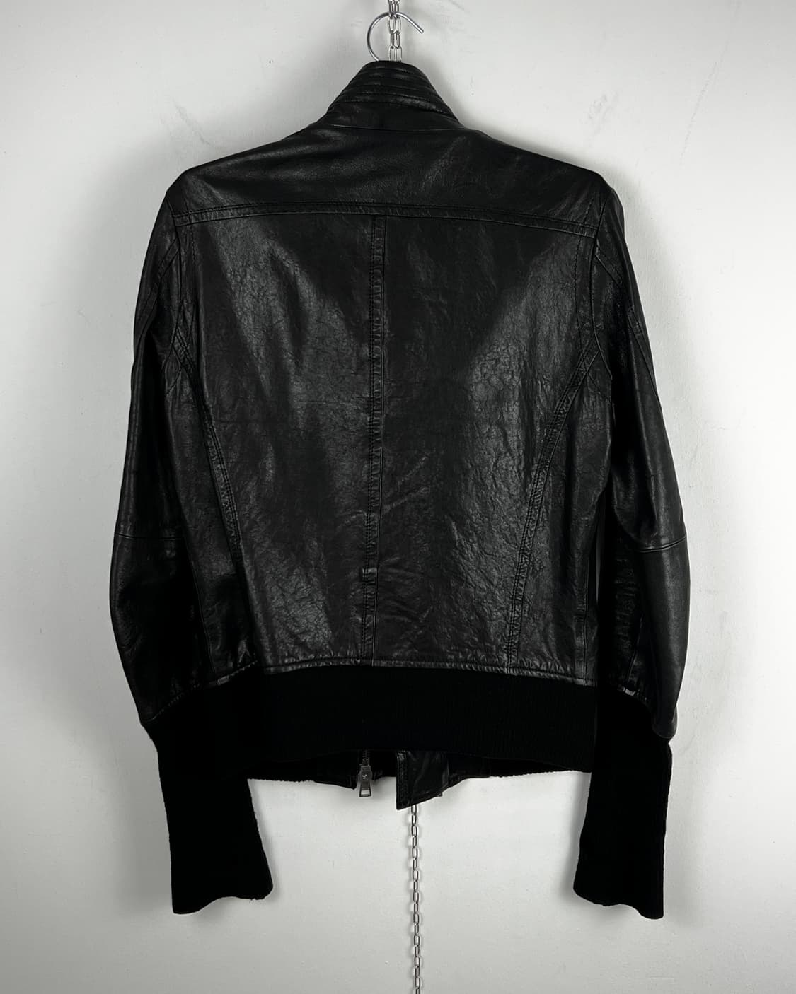 DBSS COWL NECK 2 ZIPPER SHEEP SKIN LEATH 상품이미지7