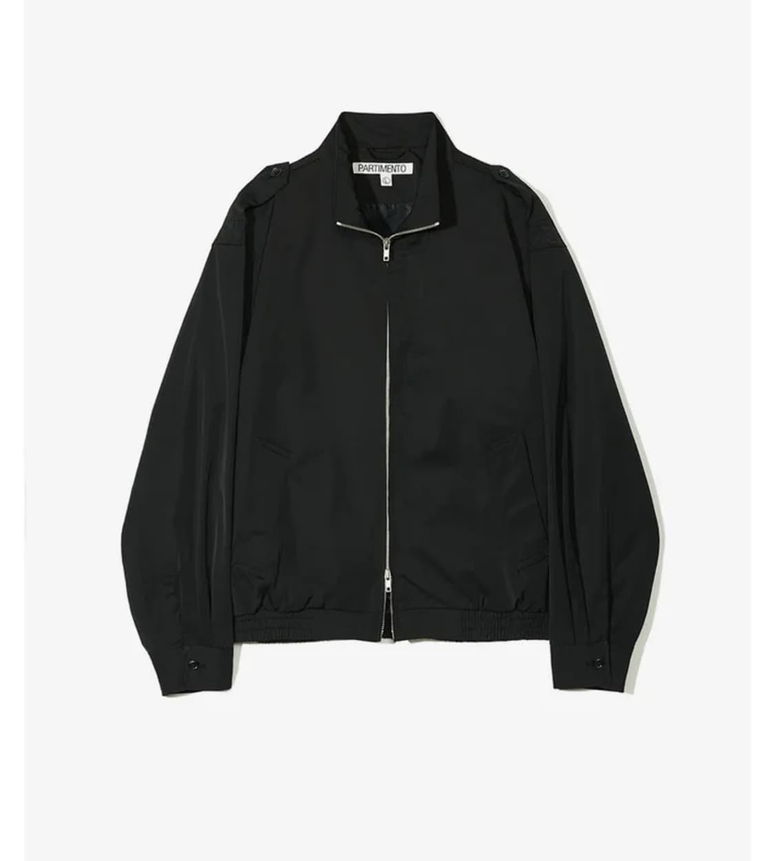 새상품(M)파르티멘토 스탠드 카라 블루종 블랙 상품이미지7