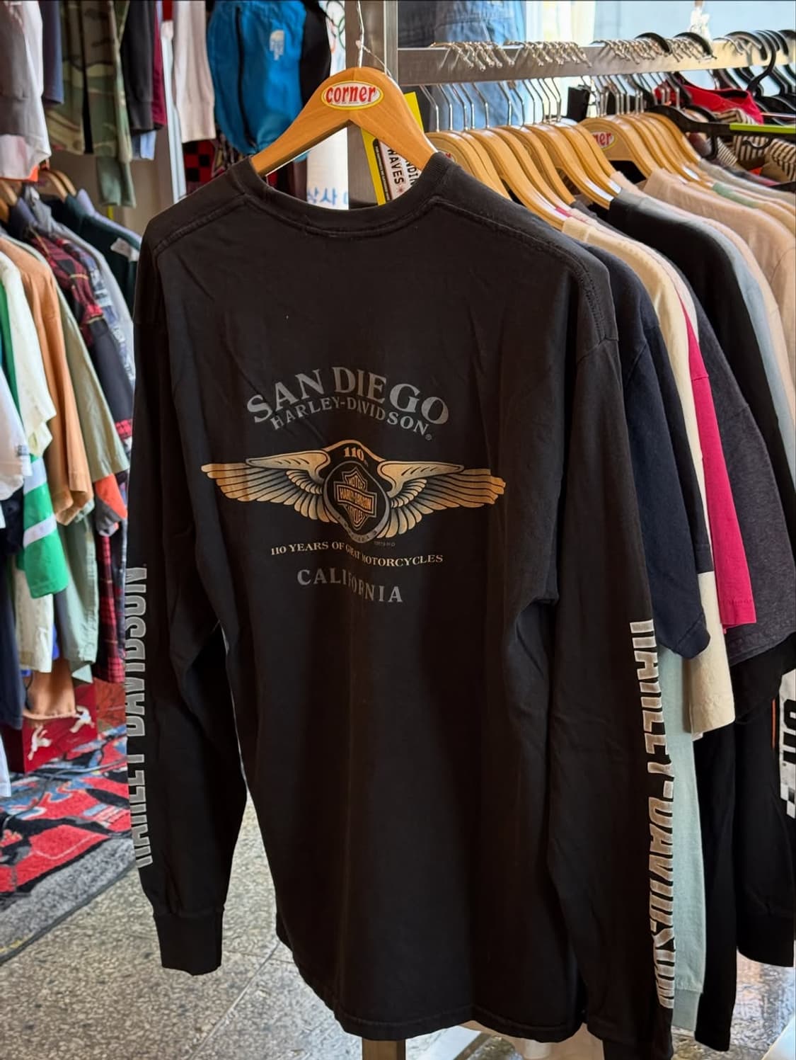 🦅HARLEY-DAVIDSON 110주년 기념 롱슬리브 티셔츠 상품이미지2