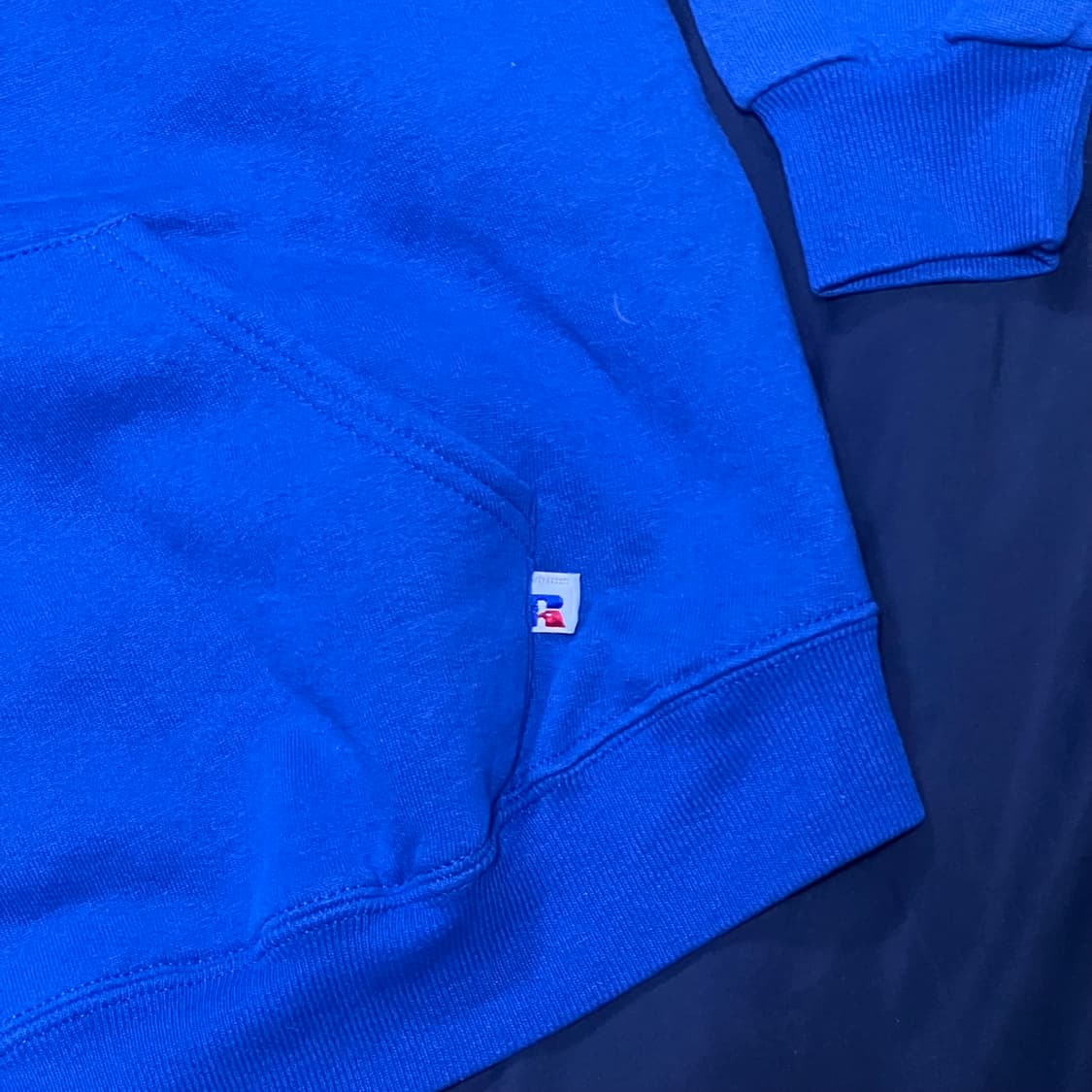 90s 러셀 후드 딥블루 made in usa 상품이미지2