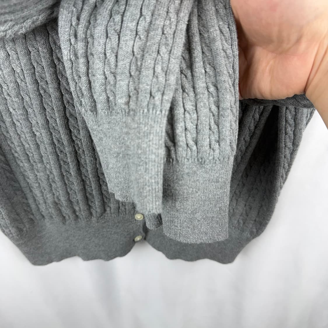 (XL) 폴로 랄프로렌 키즈/우먼스 신형 케이블 꽈배기 니트 가디건 상품이미지4