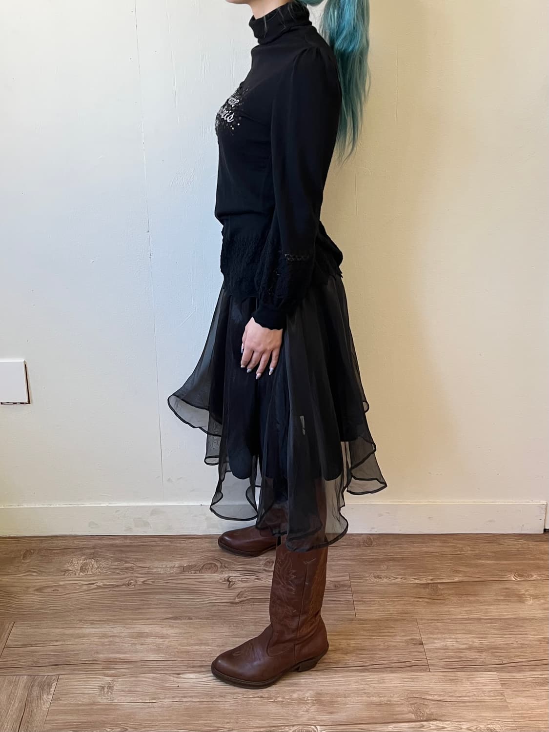 NICE CLAUP 레이어드 스커트 상품이미지8