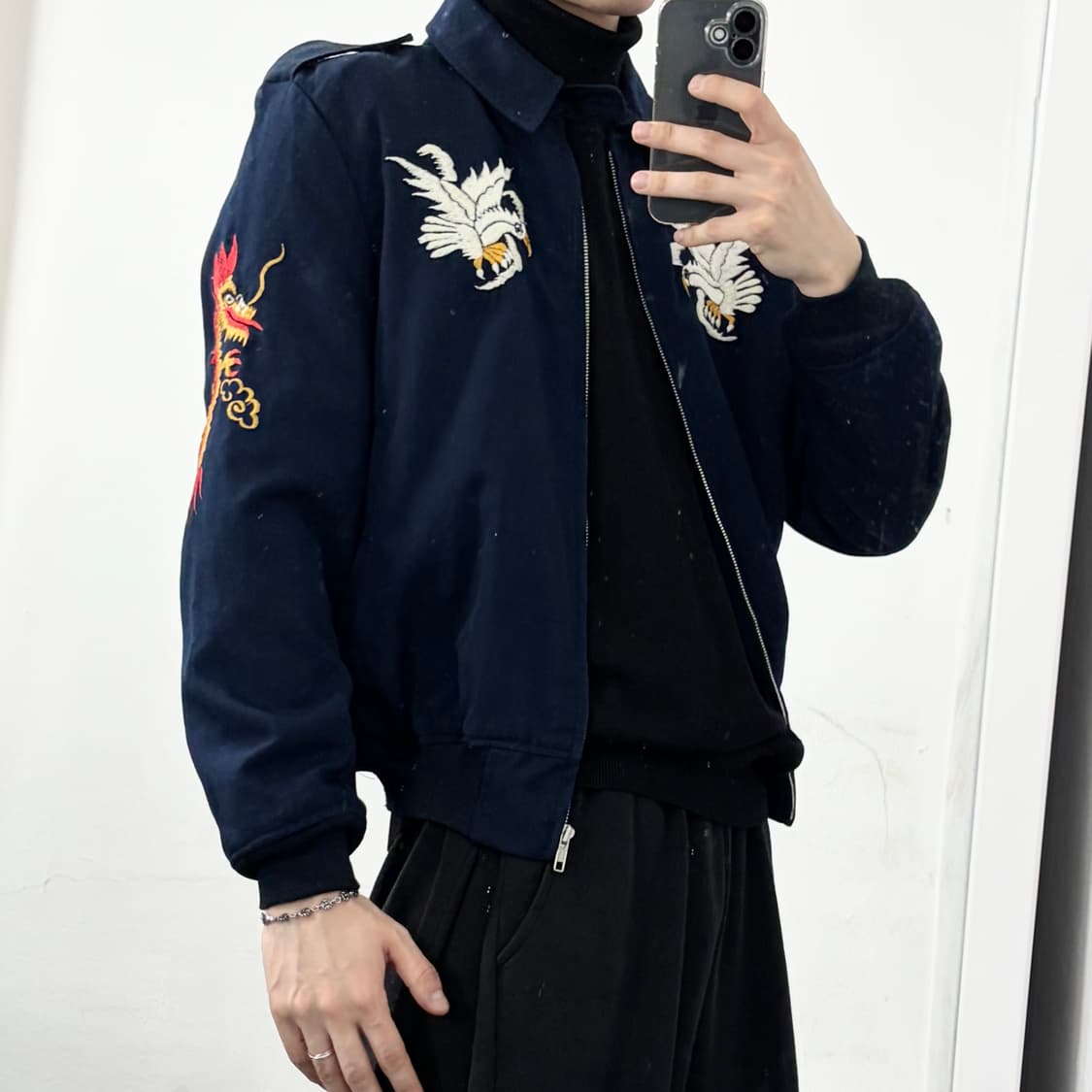 드래곤 자수 스카쟌 자켓 상품이미지3