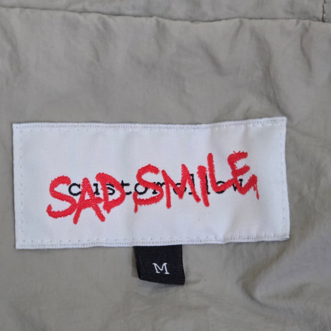 [M] 커스텀멜로우 SAD SMILE 아노락 자켓 (그레이) 상품이미지4