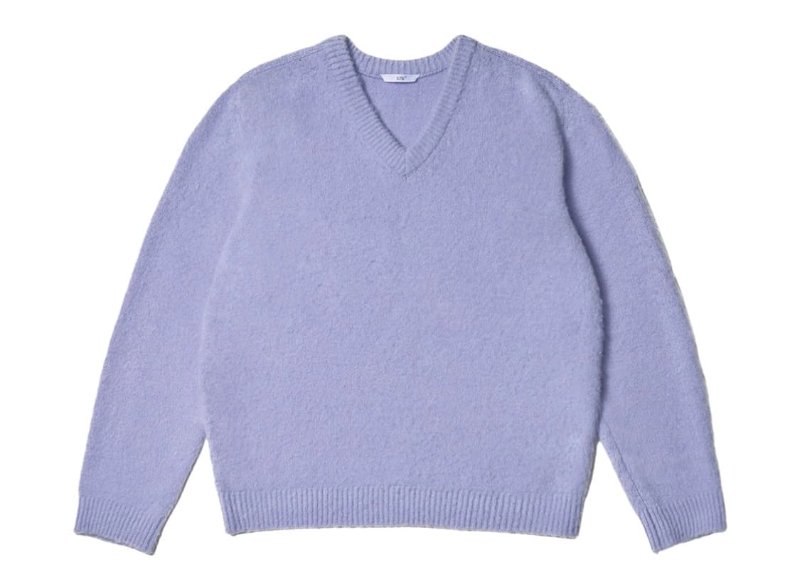 구매 / STU 부클 브이넥 니트 퍼플 M 상품이미지2