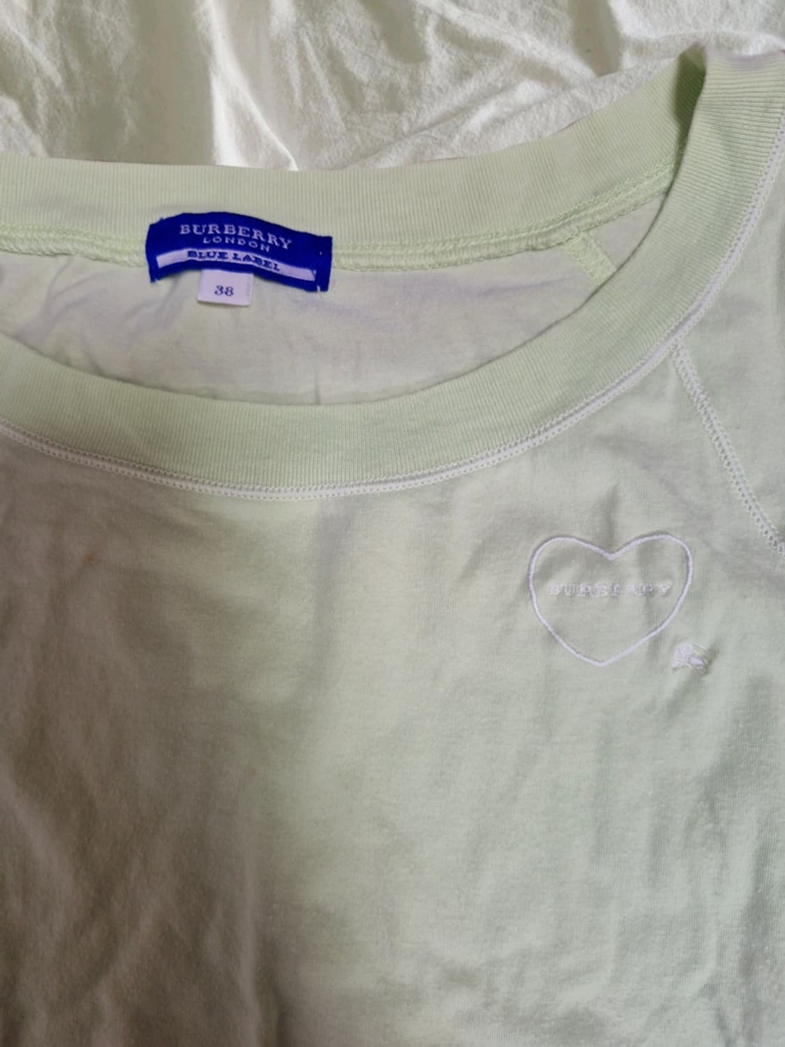 빈티지 버버리 블루라벨 38 메로나 긴팔 티셔츠 상품이미지5