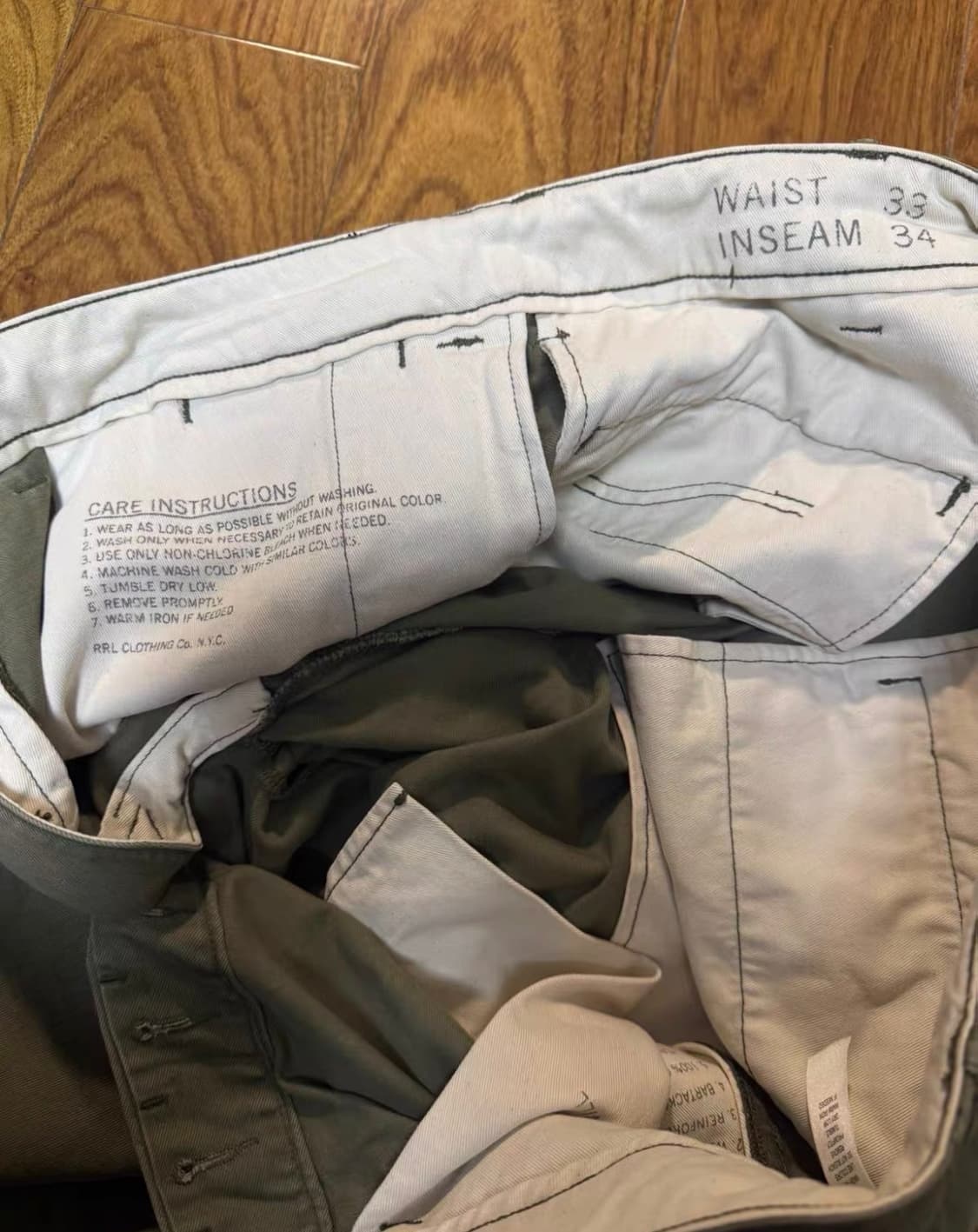 rrl 더블알엘 밀리터리 치노 팬츠 상품이미지6