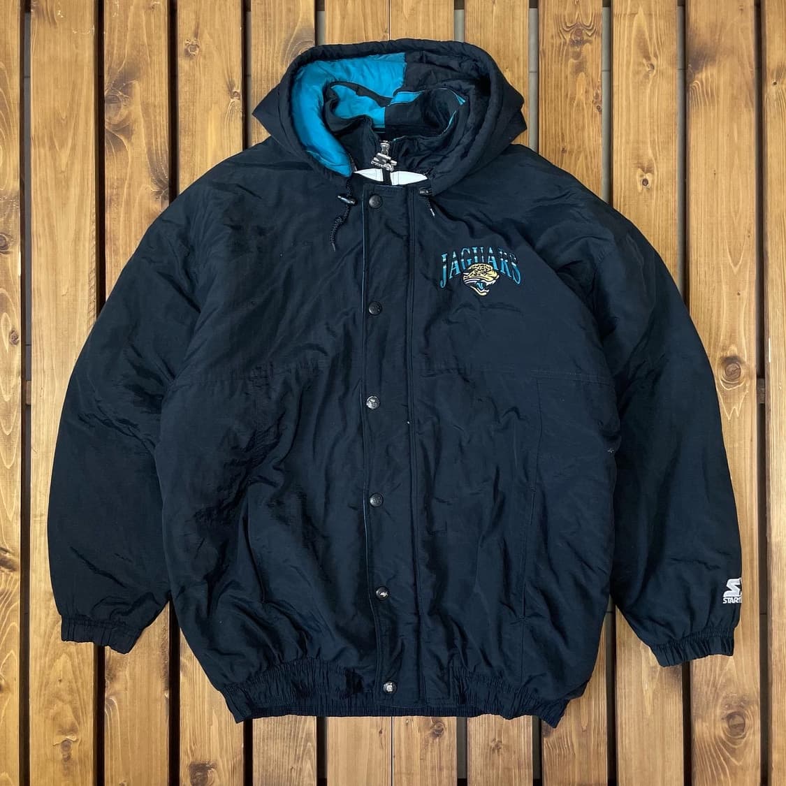 90s 스타터 NFL 잭슨빌재규어스 올드스쿨자켓 3XL 상품이미지1