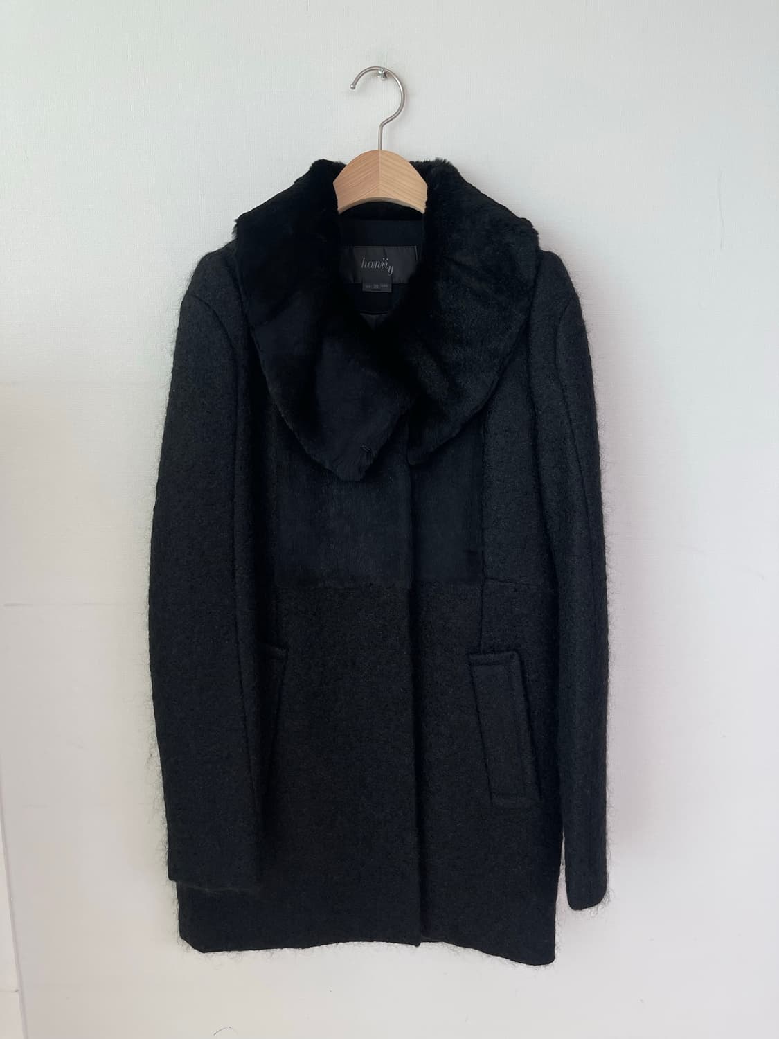 하니와이 토끼털 울 혼방 코트 44~55 상품이미지5