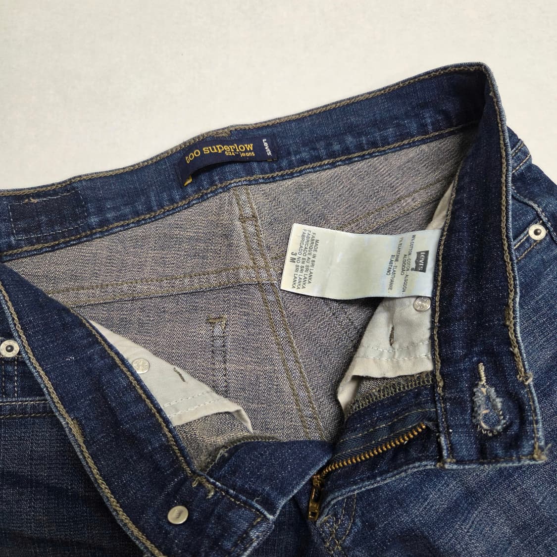 y2k 리바이스 슈퍼로우 스키니 524 W28 상품이미지4