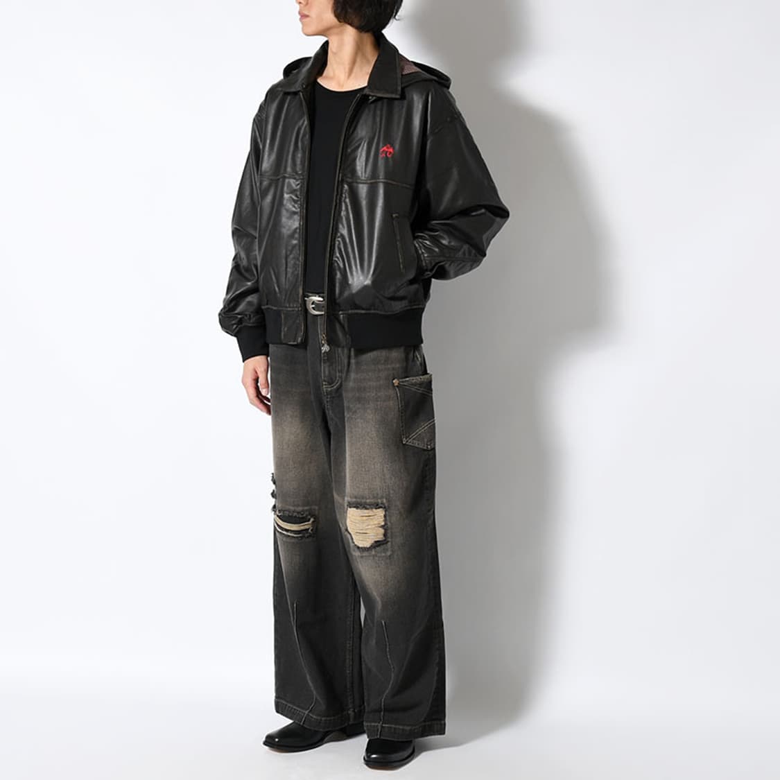 안티미드 레더자켓 L 상품이미지2